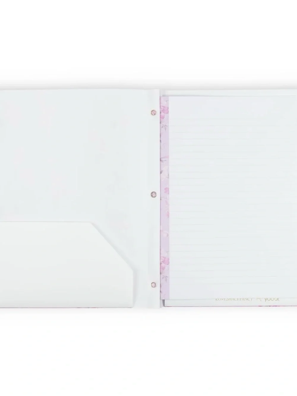 LoveShackFancy x Target Yoobi Rosettes Purple + Coquette Bow Poly Prong Folders